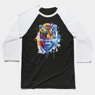 Tiger Color Patterns Baseball T-Shirt